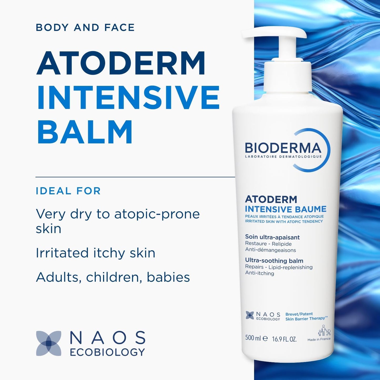 Bioderma Atoderm Intensive Baume Ultra Soothing Balm 500ml