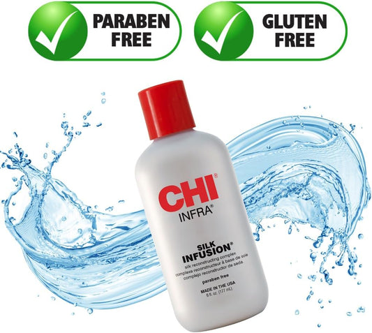 CHI Silk Infusion Leave-In Hair Serum for Repair Strengthening Moisturizing Hair 177ml