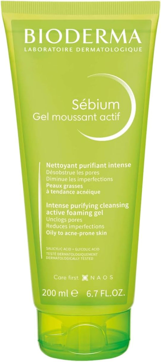 Bioderma Sbium Active Foaming Gel 200 Ml For Acneic And Oily Skin