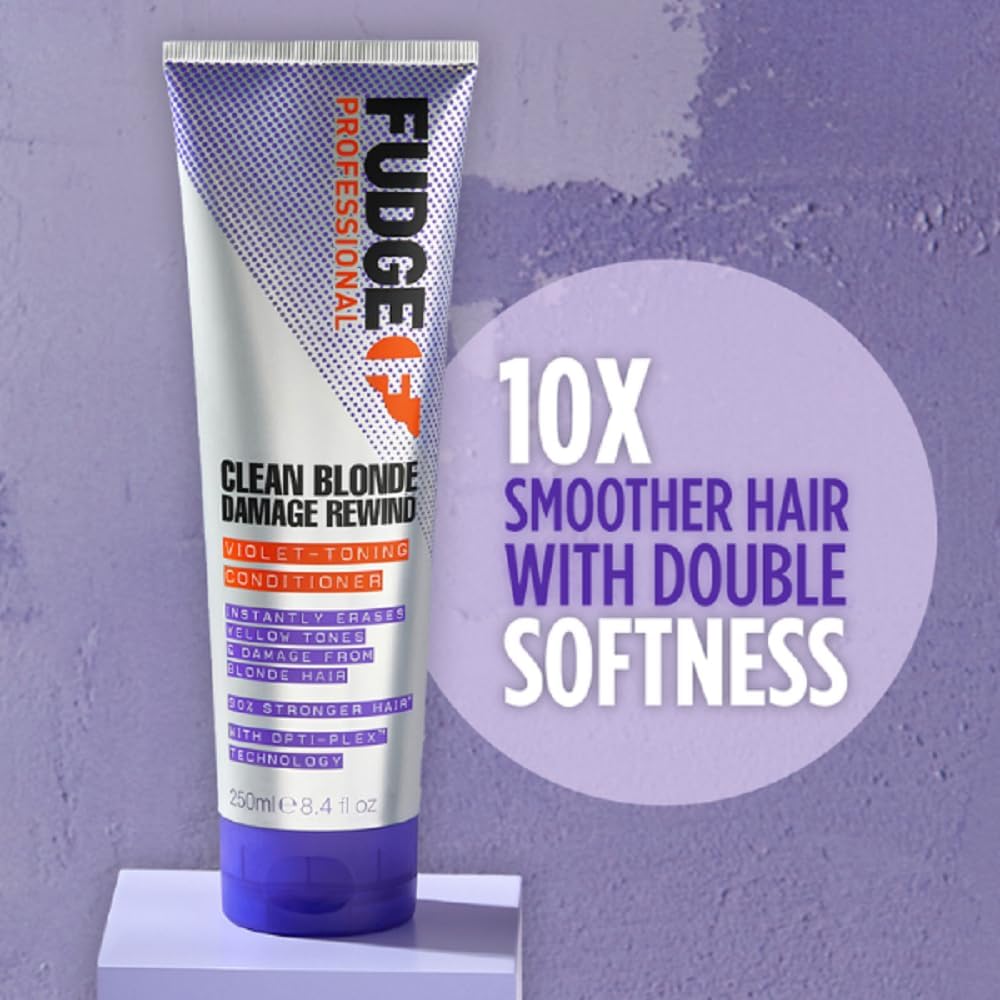 Fudge Professional Clean Blonde Damage Rewind Violet Toning Conditioner 250ml