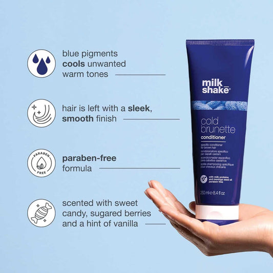 Milk Shake Cold Brunette Conditioner 250ml For Brown Hair