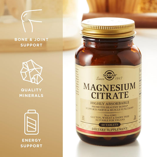 Solgar Magnesium Citrate Tablets 60 Count