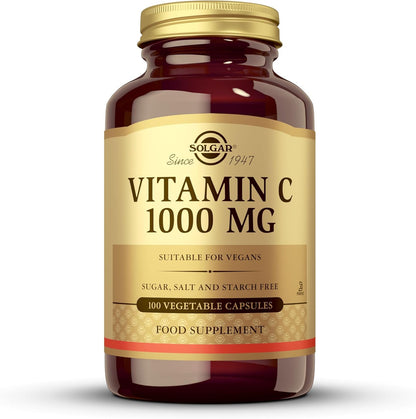 Solgar Vitamin C 1000mg Healthy Immune System Helps Fight Free Radicals Vegan 100 Capsules